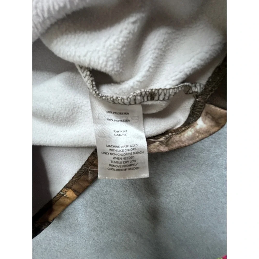 RedHead Youth Medium Kanati Camo Quarter Zip Fleece Hoodie Hunting Jacket